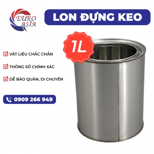 Lon đựng keo 1L