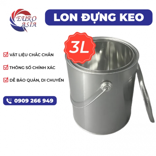 Lon đựng keo 3L