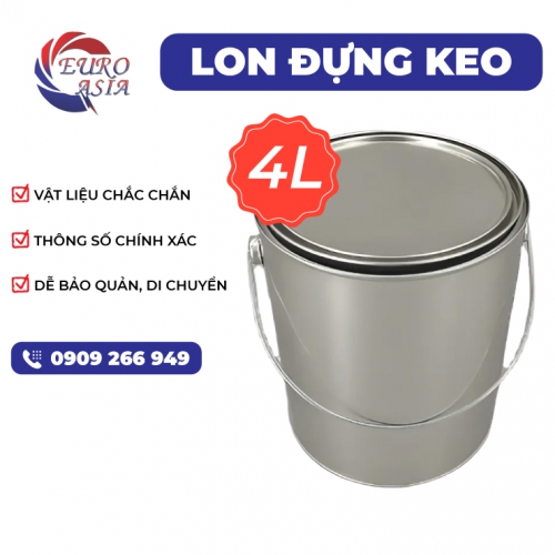 Lon đựng keo 4L