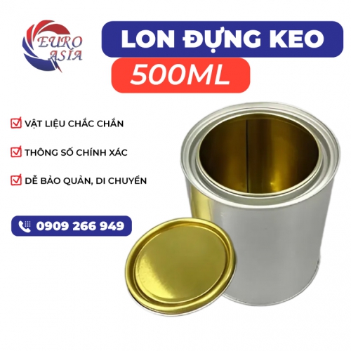 Lon đựng keo 500ML