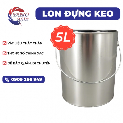 Lon đựng keo 5L