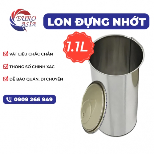 Lon đựng nhớt 1.1L