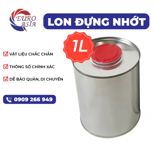 Lon đựng nhớt 1L