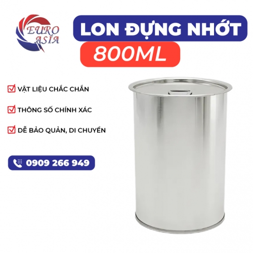 Lon đựng nhớt 800ML