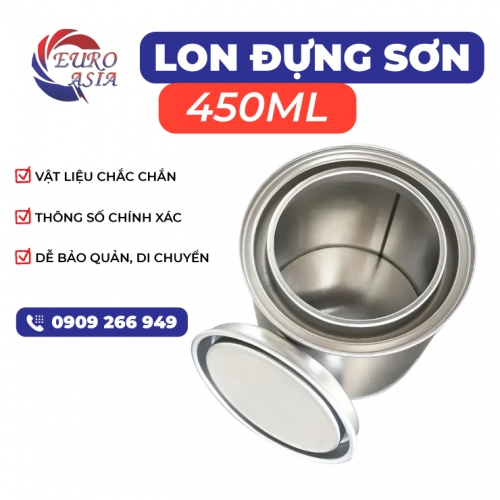 Lon đựng sơn 450ML