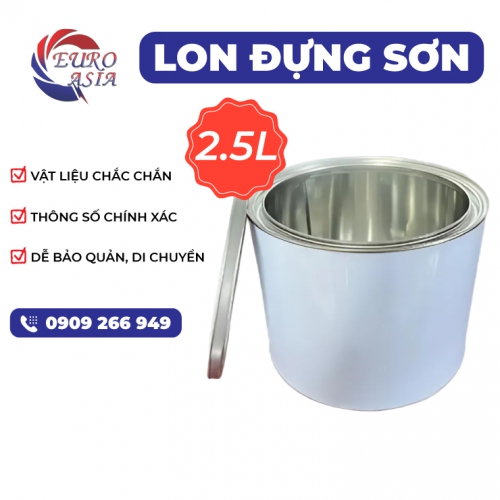 Lon đựng sơn 2.5L