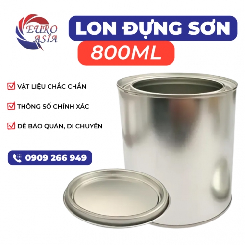 Lon đựng sơn 800ML