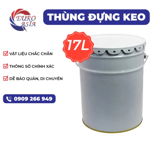 Thùng đựng keo 17L