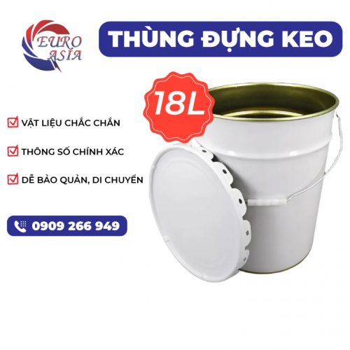 Thùng đựng keo 18L