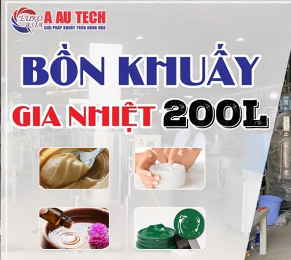 Bồn khuấy gia nhiệt thực phẩm 200 lít