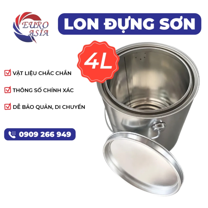 Lon đựng sơn 4L